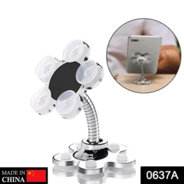 0637A Phone Holder, 360Â°Rotatable Phone Stand Multi-Function Double-Sided Suction Cup Mobile Phone Holder