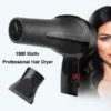 0386 1500 Watts Professional Hair Dryer 2888 (Black) - Image 4