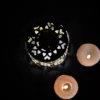 7256 3 Line Dimond Festival Decorative Antique Jhoomer / chandeliers for Diwali , Christmas Decoration & Table Top Hanging Holder - Golden - Image 6