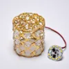7256 3 Line Dimond Festival Decorative Antique Jhoomer / chandeliers for Diwali , Christmas Decoration & Table Top Hanging Holder - Golden - Image 7