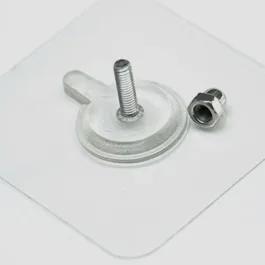 9017 Adhesive Screw Wall Hook used in all kinds of places including household and offices for hanging and holding stuffs etc.
