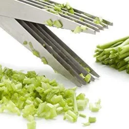 1563 Multifunction Vegetable Stainless Steel Herbs Scissor with 5 Blades