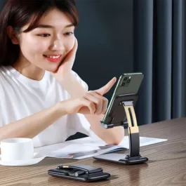 1286A Phone Holder for Table, Foldable Universal Mobile Stand for Desk