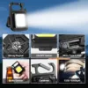 4035 Rechargeable Keychain Mini Flashlight with 4 Light Modes,Ultralight Portable Pocket Light with Folding Bracket Bottle Opener and Magnet Base for Camping Walking - Image 3