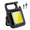 4035 Rechargeable Keychain Mini Flashlight with 4 Light Modes,Ultralight Portable Pocket Light with Folding Bracket Bottle Opener and Magnet Base for Camping Walking - Image 5