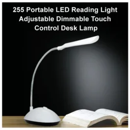 255 Portable LED Reading Light Adjustable Dimmable Touch Control Desk Lamp