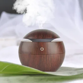 BZ14 wooden Cool Mist Humidifiers Essential Oil Diffuser Aroma Air Humidifier with Colorful Change for Car, Office, Babies, humidifiers for home, air…