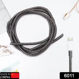 6011 METALLIC FINISH CABLE SPIRAL PROTECTOR / WIRE REPAIR / PET CORD PROTECTOR / HEADPHONE SAVER, CABLE WRAP / COVER FOR MAC CHARGING CABLE
