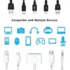6011 METALLIC FINISH CABLE SPIRAL PROTECTOR / WIRE REPAIR / PET CORD PROTECTOR / HEADPHONE SAVER, CABLE WRAP / COVER FOR MAC CHARGING CABLE - Image 4