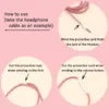 6011 METALLIC FINISH CABLE SPIRAL PROTECTOR / WIRE REPAIR / PET CORD PROTECTOR / HEADPHONE SAVER, CABLE WRAP / COVER FOR MAC CHARGING CABLE - Image 9