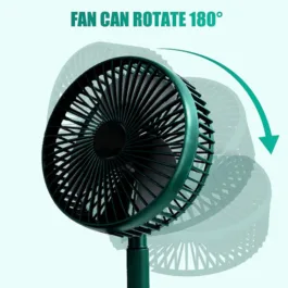 4613A TELESCOPIC ELECTRIC DESKTOP FAN, HEIGHT ADJUSTABLE, FOLDABLE & PORTABLE FOR TRAVEL / CARRY | SILENT TABLE TOP PERSONAL FAN FOR BEDSIDE, OFFICE TABLE