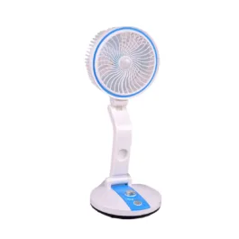 UV36 Folding Fan, Multifunction, Rechargeable with LED light, Multicolor (Blue)
