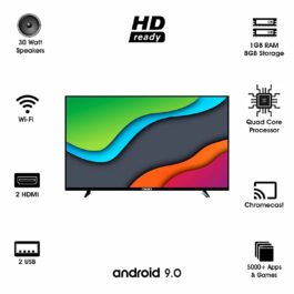 CS68 Foxsky 80 cm (32 inches) HD Ready Smart LED TV 32FSELS-PRO (Black)