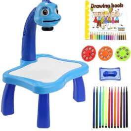 ZT01 Frozen Theme 3 in 1 Kids Painting Drawing Activity kit Table Projector Table 24 Key