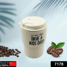 7178 APPRECIATION AND MOTIVATION PORTABLE PLASTIC COFFEE CUP FOR TRAVEL, HOME, OFFICE, GIFT FOR TRAVEL LOVERS