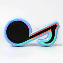 6068 MINI PORTABLE MUSIC NOTE SHAPE SPEAKER SUBWOOFER COLORFUL MUSICAL NOTE LED LIGHTING SOUND FOR CREATIVES GIFT COMPUTER PHONE SOUND EQUIPMENT