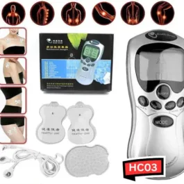 HC03 MULTIFUNCTIONAL MASSAGER, ACUPUNCTURE MACHINE ELECTRIC DIGITAL THERAPY NECK BACK ELECTRONIC PULSE FULL BODY MASSAGER THERAPY PULSE MUSCLE RELAX MASSAGER & MERIDIAN, 2 ELECTRODE PADS, HEALTH CARE EQUIPMENT, MASSAGER SET (ADAPTER NOT INCLUDED)