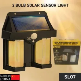 SL07 OUTDOOR SOLAR WALL LAMP OUTDOOR WATERPROOF HIGH QUALITY LAMP INDUCTION GARDEN LAMP GARDEN VILLA NIGHT LAMP DOUBLE LAMP LIGHT (1 PC)