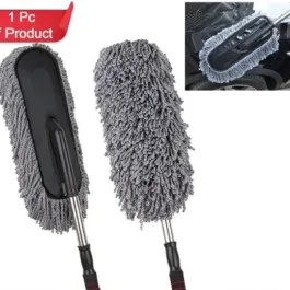 181 CAR DUSTER, LONG RETRACTABLE / SOFT / NON-SLIP / HANDLE MULTIPURPOSE MICROFIBER WASH BRUSH VEHICLE INTERIOR AND EXTERIOR CLEANING KIT WITH FOR CAR, BOATS OR HOME