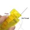 133 NEEDLE THREADER, STYLISH APPEARANCE COMFORTABLE GRIP LIGHTWEIGHT PORTABLE AUTOMATIC NEEDLE THREADER FOR SEWING FOR HOME (1 PC) - Image 3
