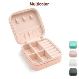 178 JEWELLERY BOX FOR WOMEN, MINI PORTABLE JEWELRY BOX ORGANISER,PU LEATHER JEWLERRYING DISPLAY HOLDER, SMALL TRAVEL JEWELLERY BOX FOR GIRLS, WOMEN, MOTHER, DAUGHTE, TRAVEL RING, PENDANT, EARRING, NECKLACE STORAGE CASE