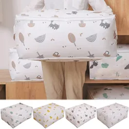 199 Storage Organizer, Moisture Proof Mildew Proof Dust Proof Quilt Storage Bags, for Storing Quilts Coats, Jackets Home Use Pillows, Blankets Underbed Storage Bag (57 x 40 x22 CM)