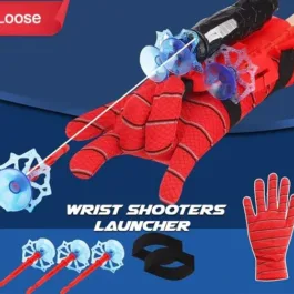 132 WEB SHOOTER TOY FOR KIDS FANS, LAUNCHER WRIST GLOVES TOYS FOR KIDS, BOYS SUPERHERO GLOVES ROLE-PLAY TOY COSPLAY, STICKY WALL SOFT BOMB FUNNY CHILDREN’S EDUCATIONAL TOYS