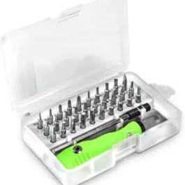 173 32 IN 1 MINI SCREWDRIVER BITS SET WITH MAGNETIC FLEXIBLE EXTENSION ROD